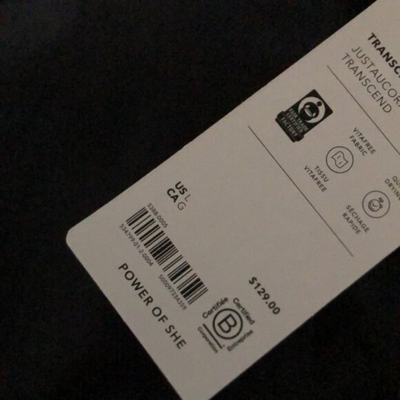 Athleta Trancend Black Women's 7/8 Bodysuit - Picture 7 of 9